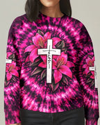 Cowgic Cross Lilies Swirl Women's All Over Print Shirt