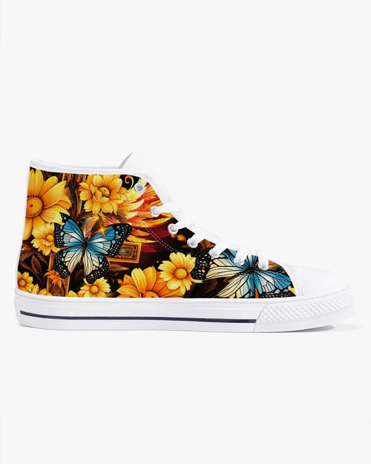 Cowgic Faith Doesn't Make Things Easy High Top Canvas Shoes