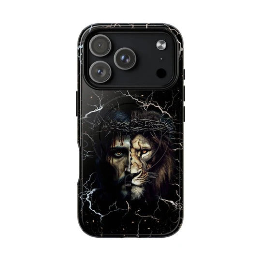 Cowgic Jesus Lion Face Magnetic Phone Case