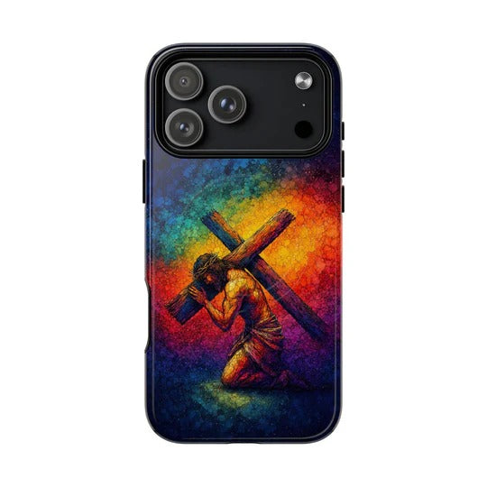Cowgic Jesus Carrying Cross Magnetic Phone Case