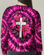 Cowgic Cross Lilies Swirl Women's All Over Print Shirt