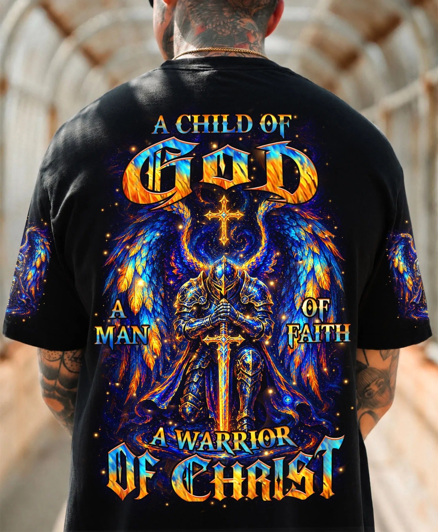 Cowgic A Warrior Of Christ Men's All Over Print Shirt