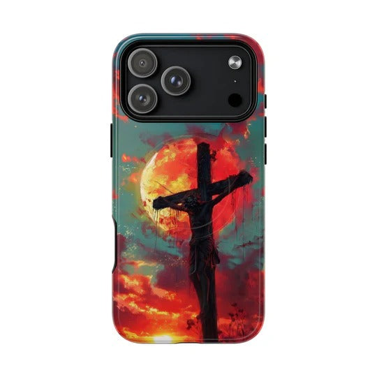 Cowgic Jesus On Cross Sunset Magnetic Phone Case