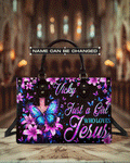 Cowgic Just A Girl Who Loves Jesus Leather Handbag
