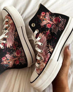 Cowgic Walk By Faith Not By Sight High Top Canvas Shoes