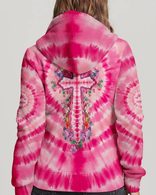 Cowgic Pink Swirl Cross Flowers Women's All Over Print Shirt