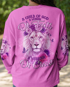 Cowgic A Child Of God Lion Women's All Over Print Shirt