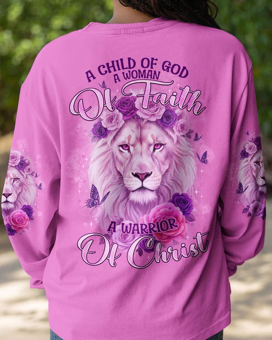 Cowgic A Child Of God Lion Women's All Over Print Shirt