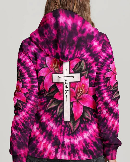 Cowgic Cross Lilies Swirl Women's All Over Print Shirt