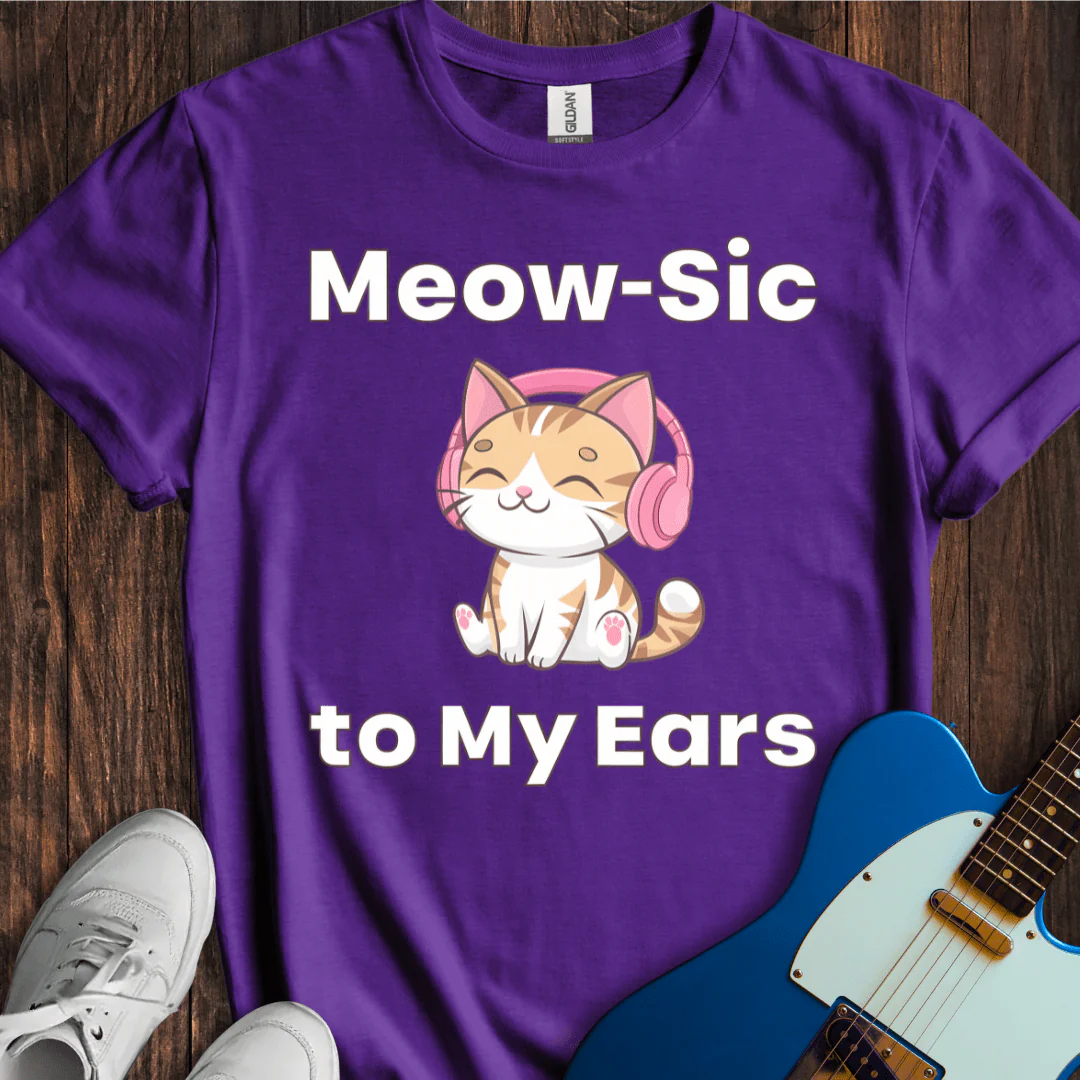 Cowgic Meow-sic To My Ears T-Shirt