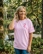 Cowgic Believe In Pink Ribbon Faith All Over Print