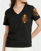 Cowgic Blessed By God Loved By Jesus Horse Women's All Over Print Shirt