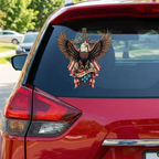 Cowgic Patriotic Eagle Wings & Cross 1776-2026 - Decal