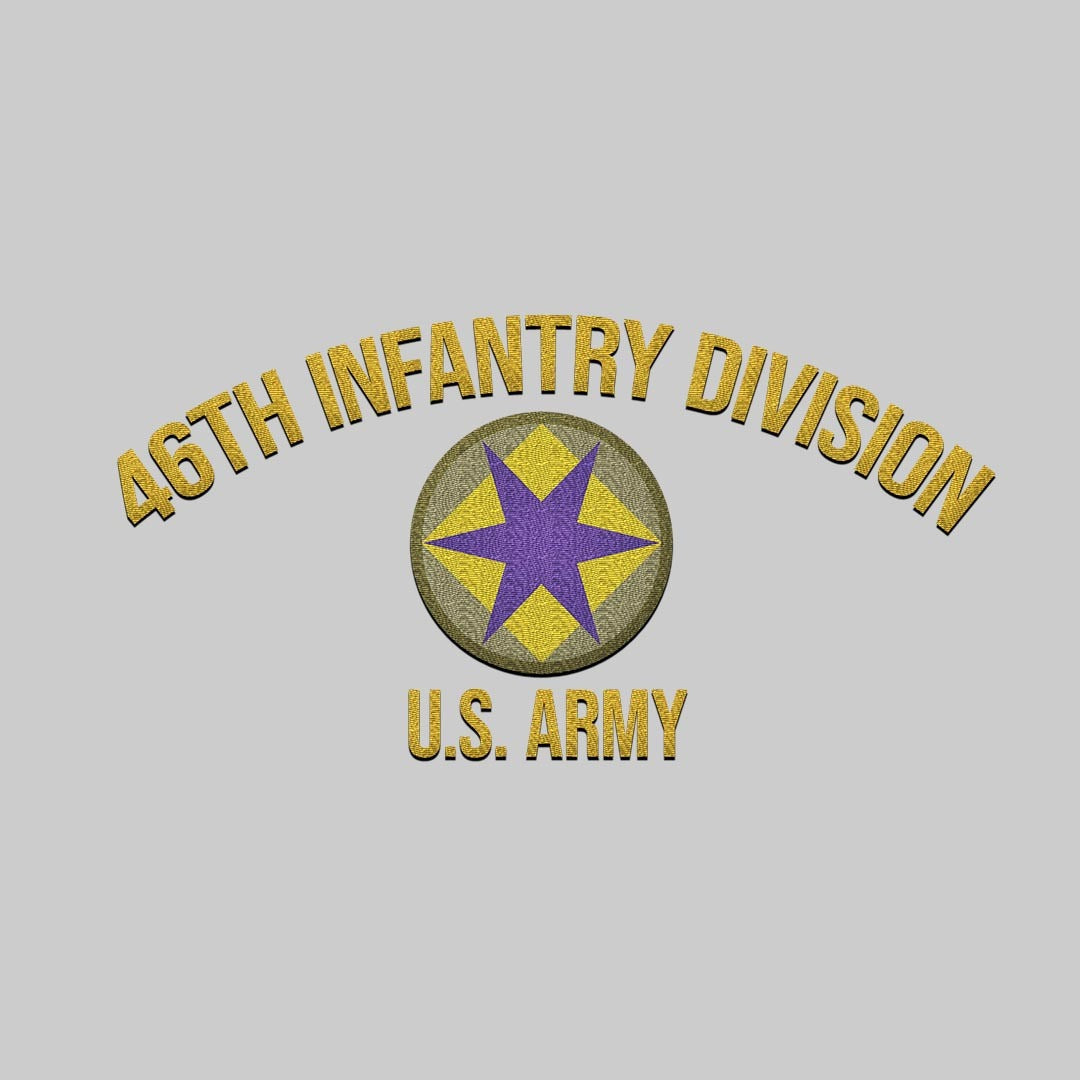 Cowgic U.S. Army 46th Infantry Division (WWII Ghost Division) Embroidered Classic Structured Cap - Embroidered Cap for Veterans