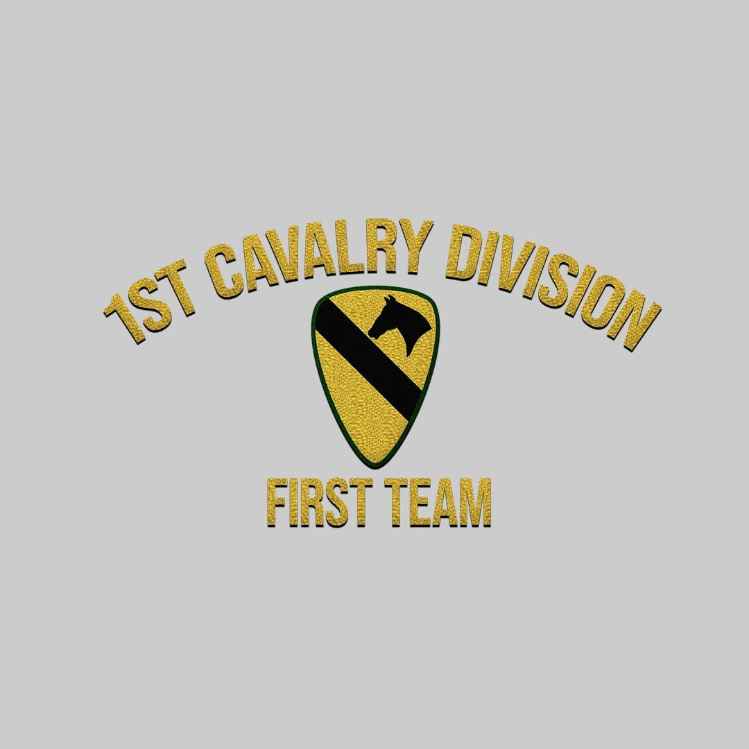 Cowgic U.S. Army 1st Cavalry Division Embroidered Classic Structured Cap - Embroidered Cap for Veterans