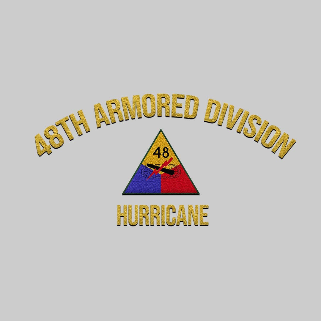 Cowgic U.S. Army 48th Armored Division Embroidered Classic Structured Cap - Embroidered Cap for Veterans