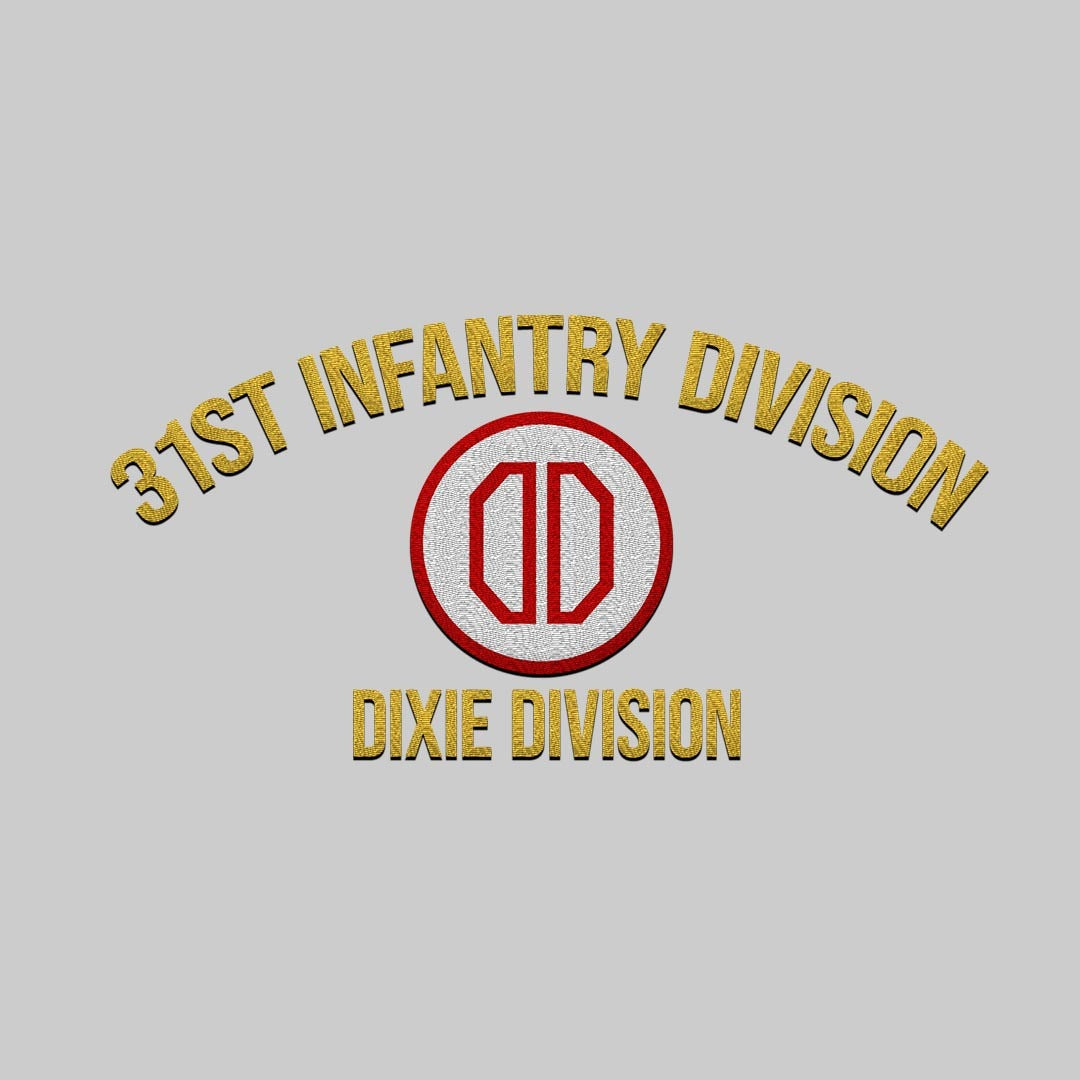 Cowgic U.S. Army 31st Infantry Division Embroidered Classic Structured Cap - Embroidered Cap for Veterans