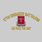 Cowgic Army 17th Engineer Battalion Embroidered Classic Structured Cap - Embroidered Cap for Veterans