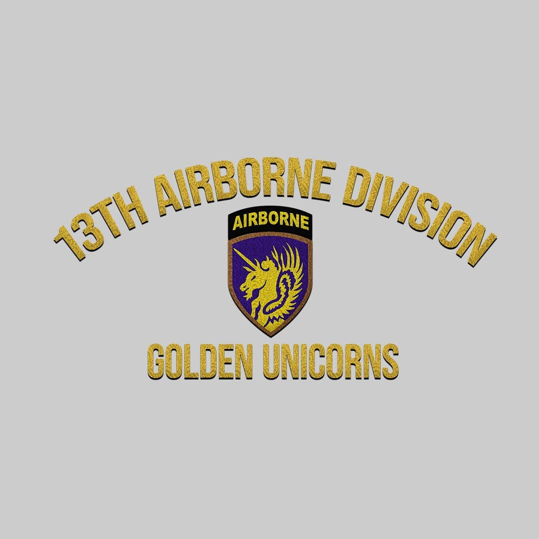 Cowgic U.S. Army 13th Airborne Division Embroidered Classic Structured Cap - Embroidered Cap for Veterans