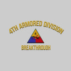 Cowgic U.S. Army 4th Armored Division Embroidered Classic Structured Cap - Embroidered Cap for Veterans