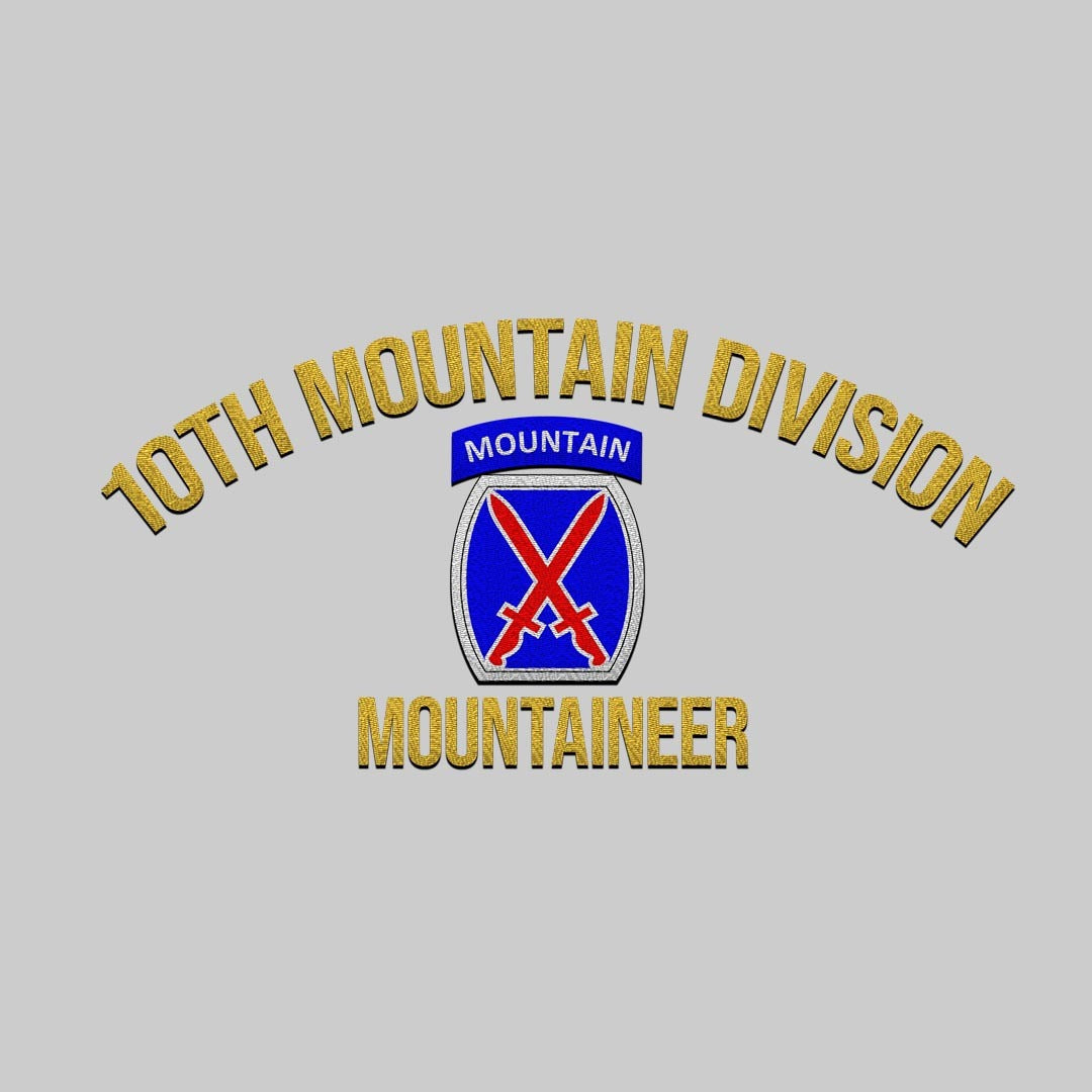 Cowgic U.S. Army 10th Mountain Division Embroidered Classic Structured Cap - Embroidered Cap for Veterans