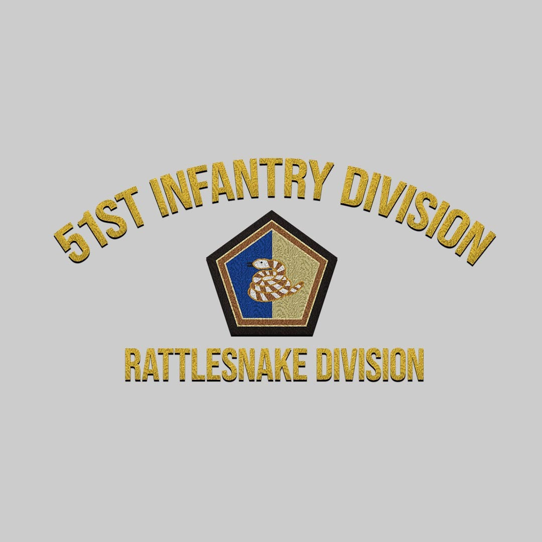 Cowgic U.S. Army 51st Infantry Division Embroidered Classic Structured Cap - Embroidered Cap for Veterans