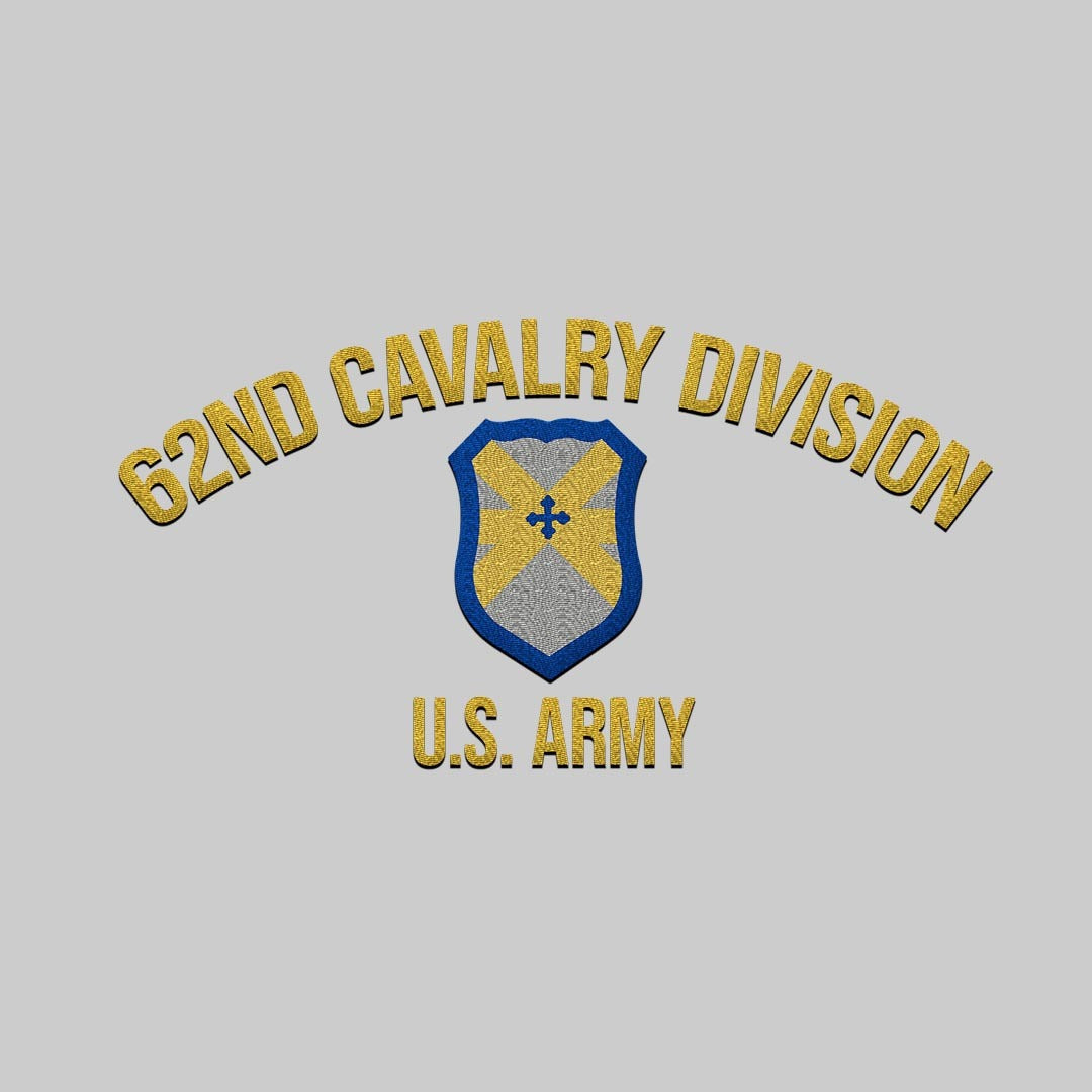 Cowgic U.S. Army 62nd Cavalry Division Embroidered Classic Structured Cap - Embroidered Cap for Veterans
