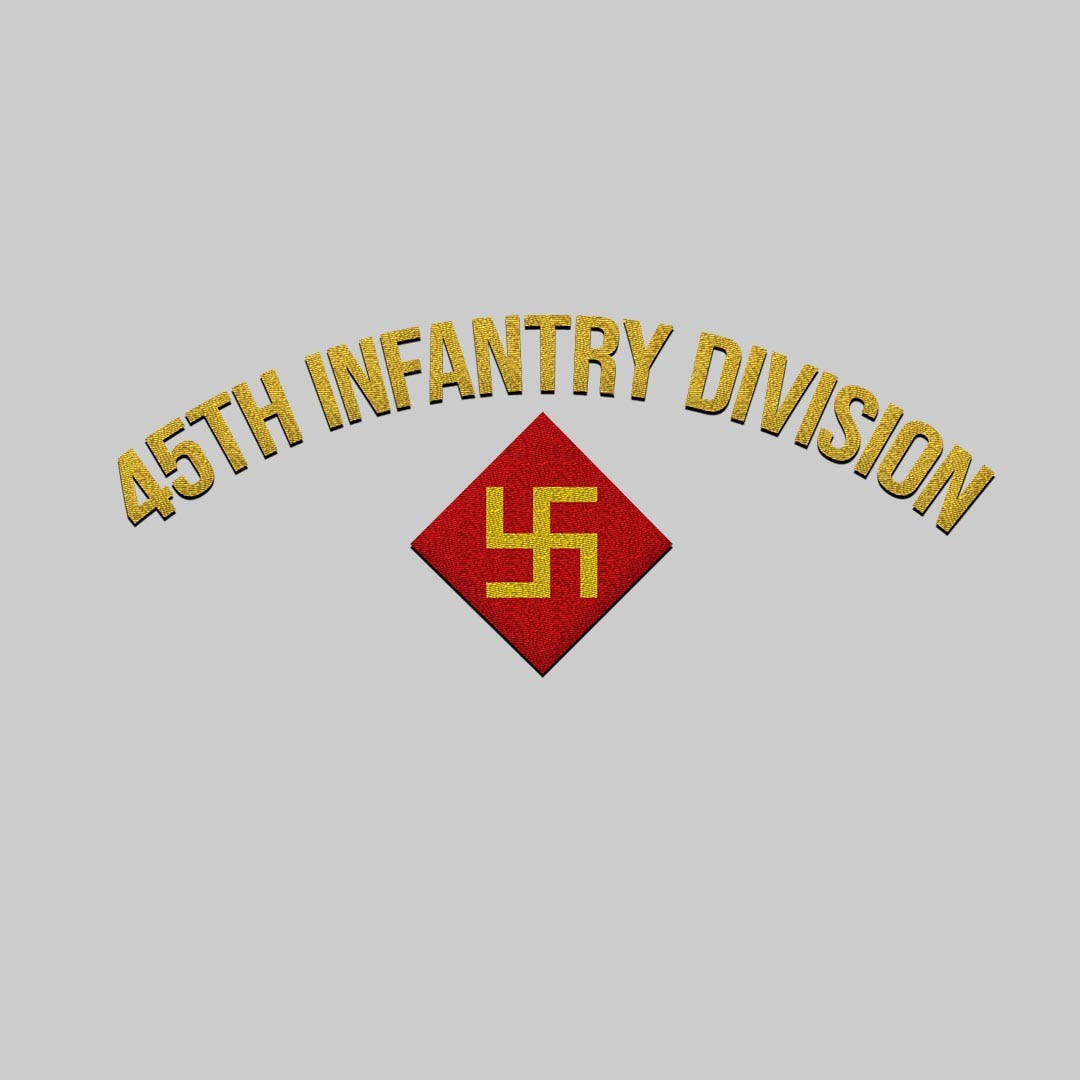 Cowgic U.S. Army 45th Infantry Division (Before the 1930s) Embroidered Classic Structured Cap - Embroidered Cap for Veterans