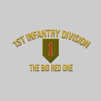 Cowgic U.S. Army 1st Infantry Division Embroidered Classic Structured Cap - Embroidered Cap for Veterans