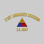 Cowgic U.S. Army 21st Armored Division Embroidered Classic Structured Cap - Embroidered Cap for Veterans