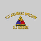 Cowgic U.S. Army 1st Armored Division Embroidered Classic Structured Cap - Embroidered Cap for Veterans