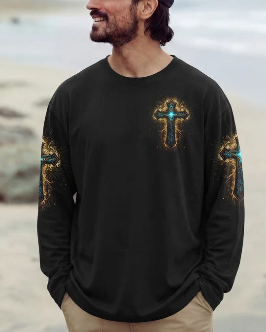 Cowgic Lord Stood With Me Men's All Over Print Shirt
