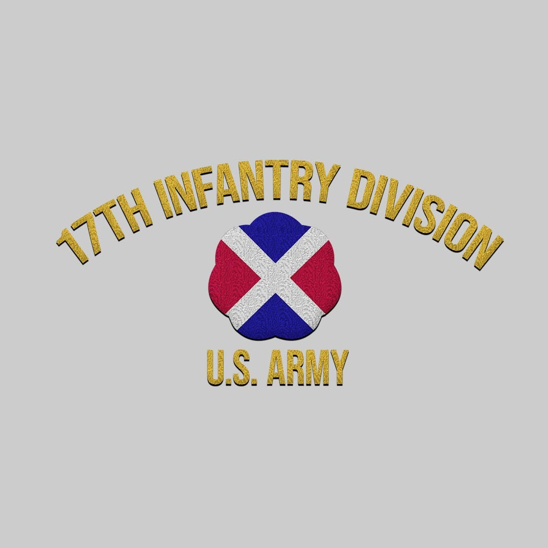 Cowgic U.S. Army 17th Infantry Division Embroidered Classic Structured Cap - Embroidered Cap for Veterans