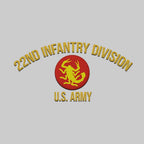 Cowgic U.S. Army 22nd Infantry Division Embroidered Classic Structured Cap - Embroidered Cap for Veterans