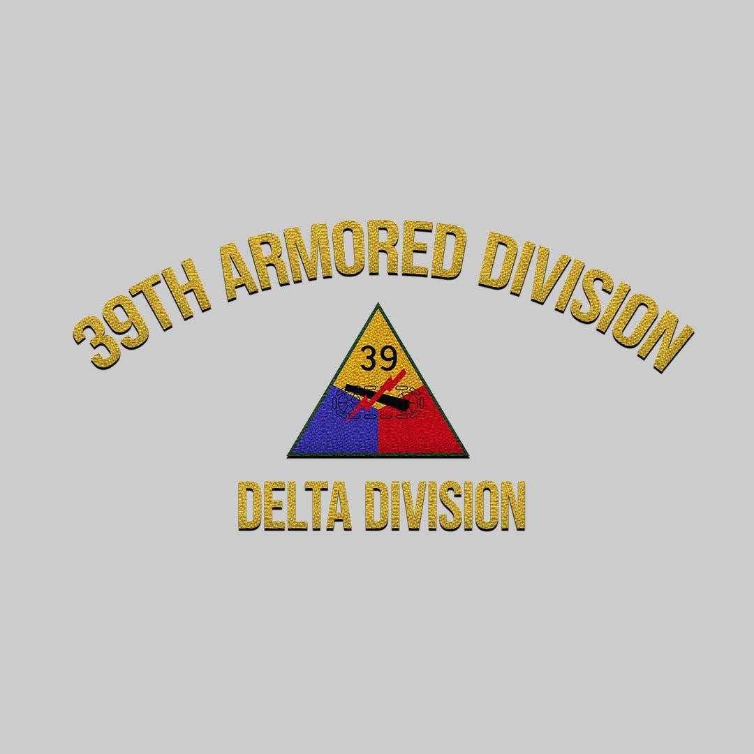 Cowgic U.S. Army 39th Armored Division Embroidered Classic Structured Cap - Embroidered Cap for Veterans