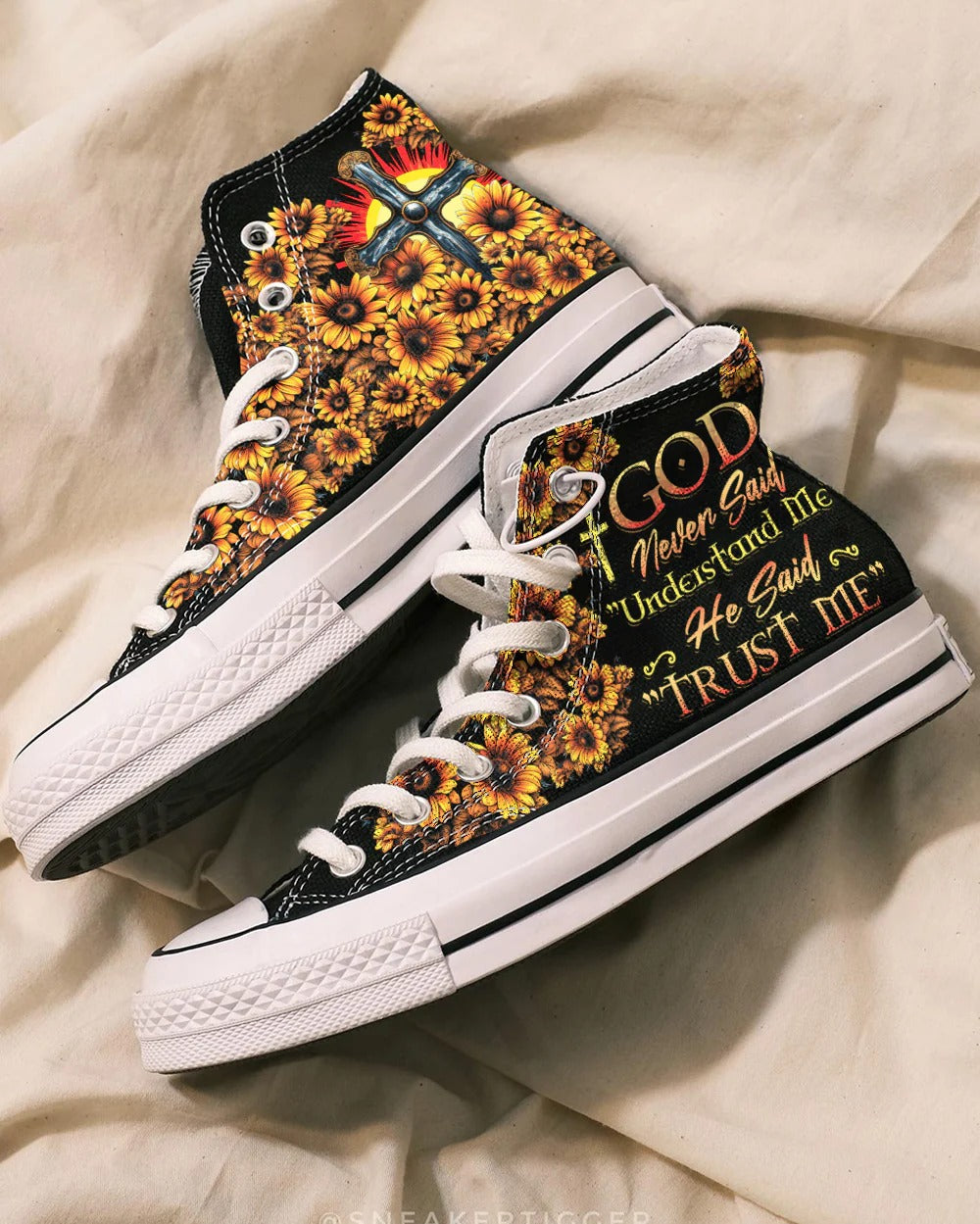 Cowgic God Never Said Understand Me High Top Canvas Shoes