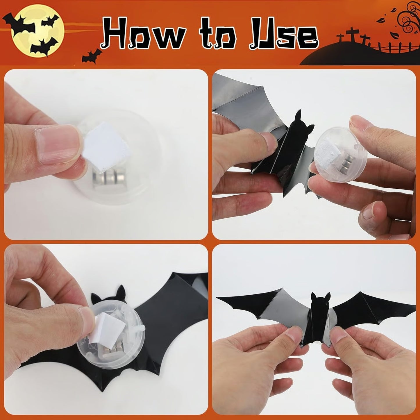 Cowgic 3D Bat Light Design LED Decorations