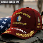 Cowgic U.S. Army 51st Infantry Division Embroidered Classic Structured Cap - Embroidered Cap for Veterans