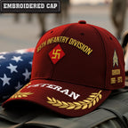 Cowgic U.S. Army 45th Infantry Division (Before the 1930s) Embroidered Classic Structured Cap - Embroidered Cap for Veterans