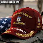 Cowgic U.S. Army 21st Infantry Regiment Embroidered Classic Structured Cap - Embroidered Cap for Veterans