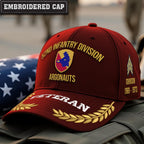 Cowgic U.S. Army 52nd Infantry Division Embroidered Classic Structured Cap - Embroidered Cap for Veterans