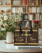 Cowgic God Is My Strength Leather Handbag