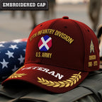Cowgic U.S. Army 17th Infantry Division Embroidered Classic Structured Cap - Embroidered Cap for Veterans