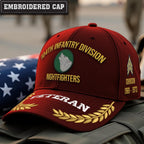 Cowgic U.S. Army 104th Infantry Division Embroidered Classic Structured Cap - Embroidered Cap for Veterans