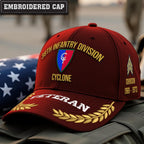 Cowgic U.S. Army 38th Infantry Division Embroidered Classic Structured Cap - Embroidered Cap for Veterans