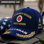 Cowgic U.S. Army 37th Infantry Division Embroidered Classic Structured Cap - Embroidered Cap for Veterans