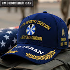 Cowgic U.S. Army 11th Infantry Division Embroidered Classic Structured Cap - Embroidered Cap for Veterans