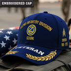 Cowgic U.S. Army 102nd Infantry Division Embroidered Classic Structured Cap - Embroidered Cap for Veterans