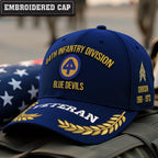 Cowgic U.S. Army 44th Infantry Division Embroidered Classic Structured Cap - Embroidered Cap for Veterans