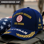 Cowgic U.S. Army 31st Infantry Division Embroidered Classic Structured Cap - Embroidered Cap for Veterans